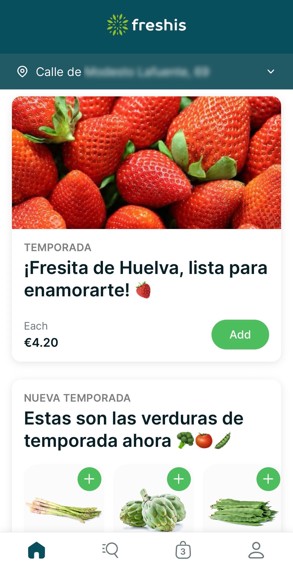 Freshis mobile app